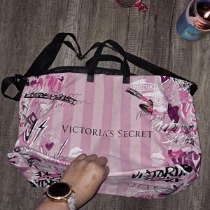 Victoria's Secret Pink Graphic Travel Duffel Bag
